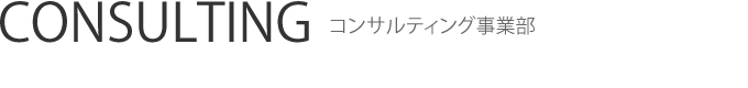 CONSULTING コンサルティング事業部